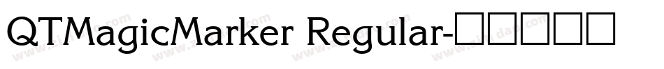 QTMagicMarker Regular字体转换